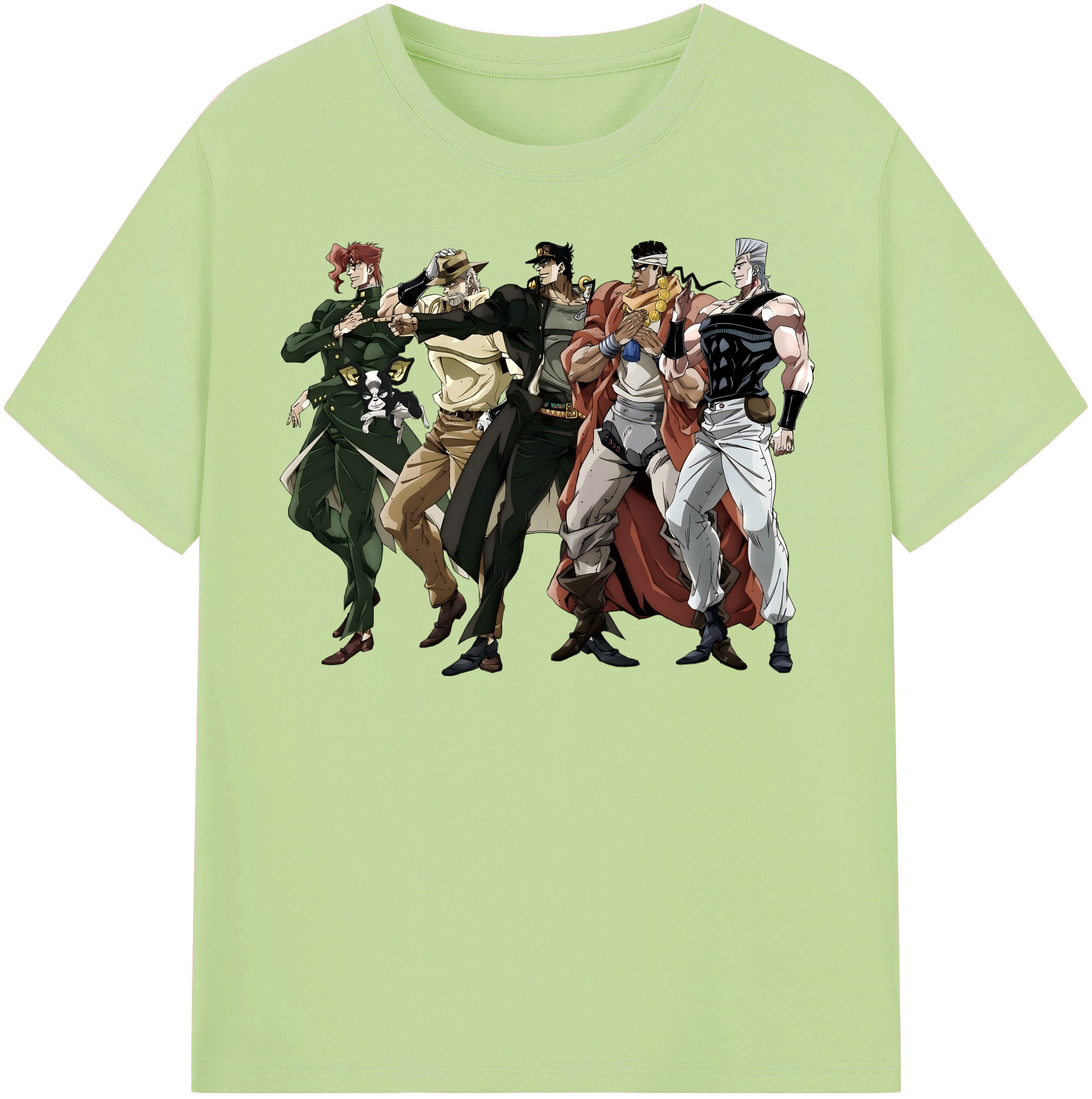 （画像用） ジョジョの奇妙な冒険 JoJo's Bizarre Adventure 綿100％半袖Tシャツ（フロントプリント）